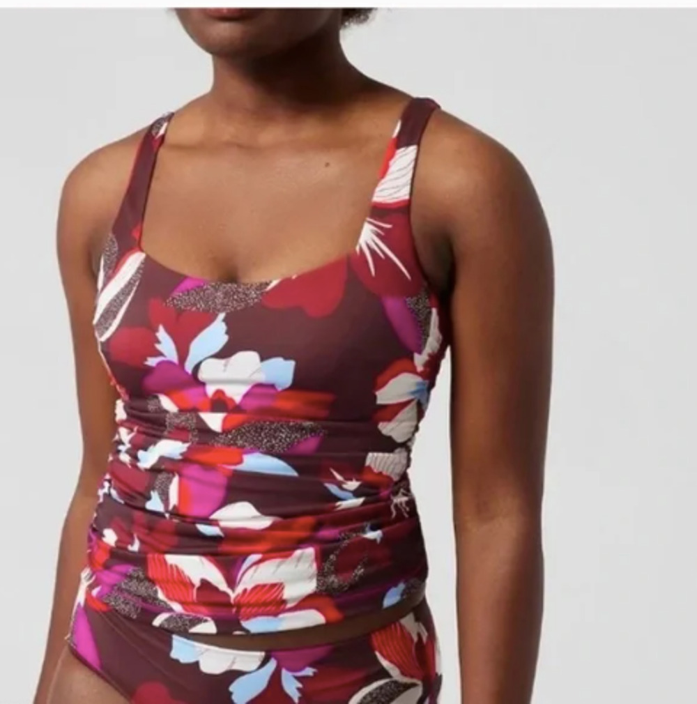 ATHLETA NWT Square Nek Bra Cup Tankini // 32D/DD